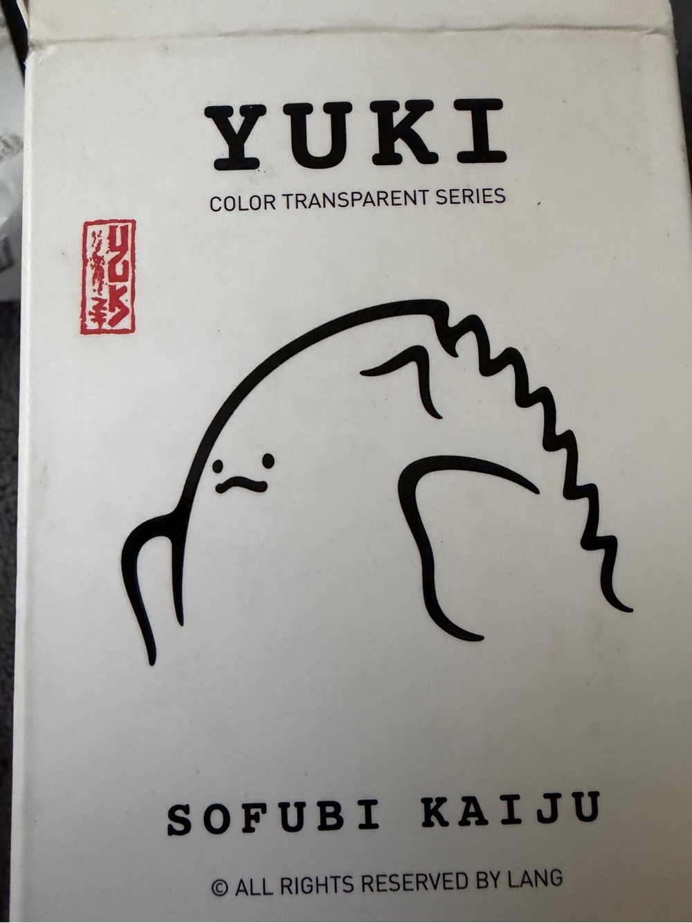YUKI Sofubi Kaiju “Secret” Transparent Figure - GORGEOUS!! - Picture 4 of 7